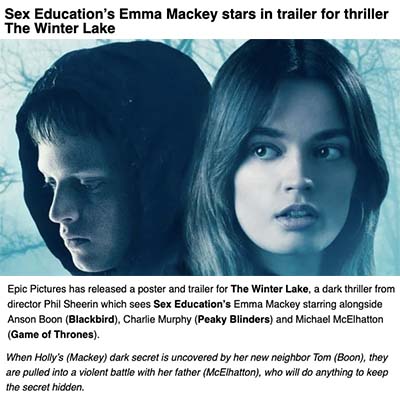 Sex Education’s Emma Mackey stars in trailer for thriller The Winter Lake